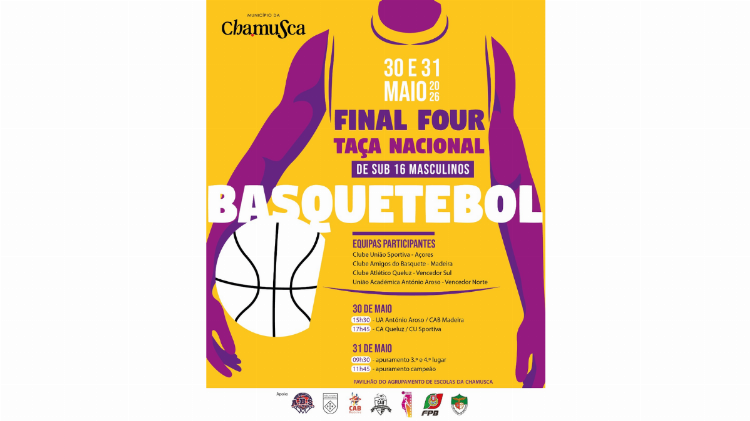 CHAMUSCA acolhe a Final Four da Taça Nacional de Sub16 Masculinos