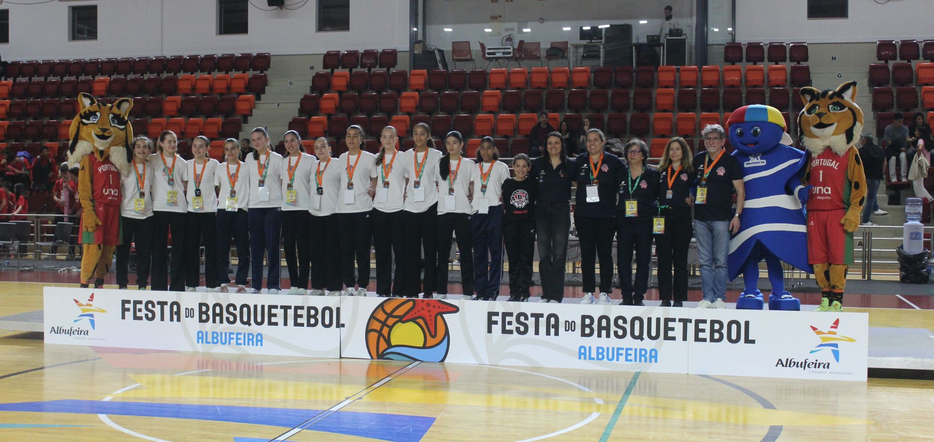 Seleção Sub 14F no pódio na Festa do Basquetebol Juvenil 2026ABS